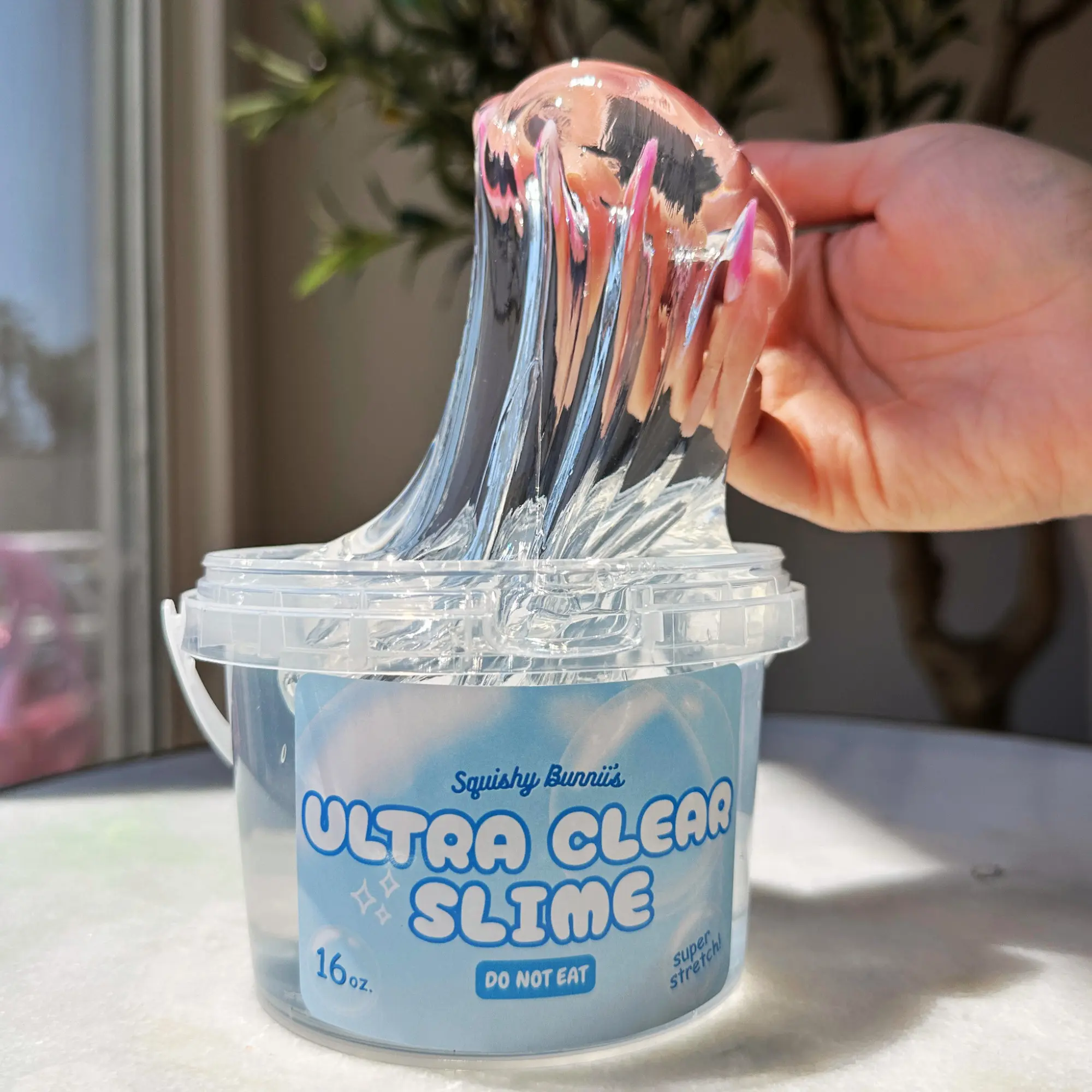 SquishyBunnii's Clear Slime Bucket