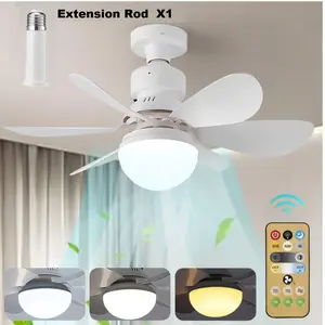 Smart Ceiling Fan Light with IR Remote, LED Lighting, Decorative Lighting, 3 Speeds, 3 Color Temperatures, E27 Socket, Easy Install, Bedroom, Living Room, Kitchen, Garage