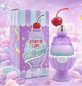 Story of Love 60ml/2.0fl.oz Sweet Dessert Ice Cream  60ml Fruity Floral Scent Long Lasting Women Fragrance glitter perfume