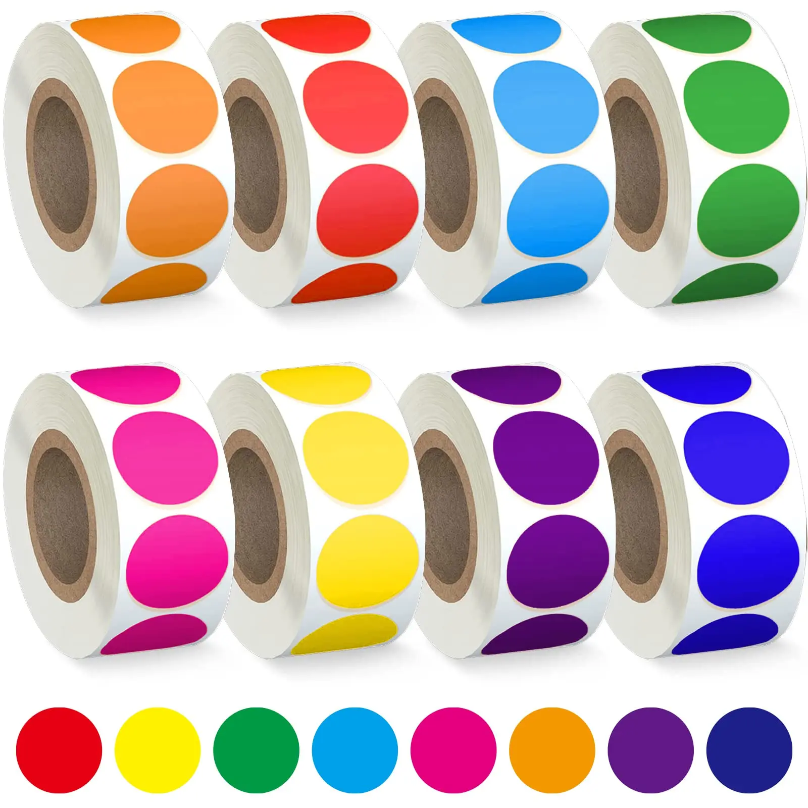 4000pcs Colorful Dot Sticker Coding Labels for Home Decoration