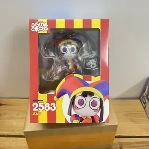The Amazing Digital Circus Pomni Action Figure, Nendoroid‑Style Interchangeable‑Face Anime Statue Figurine