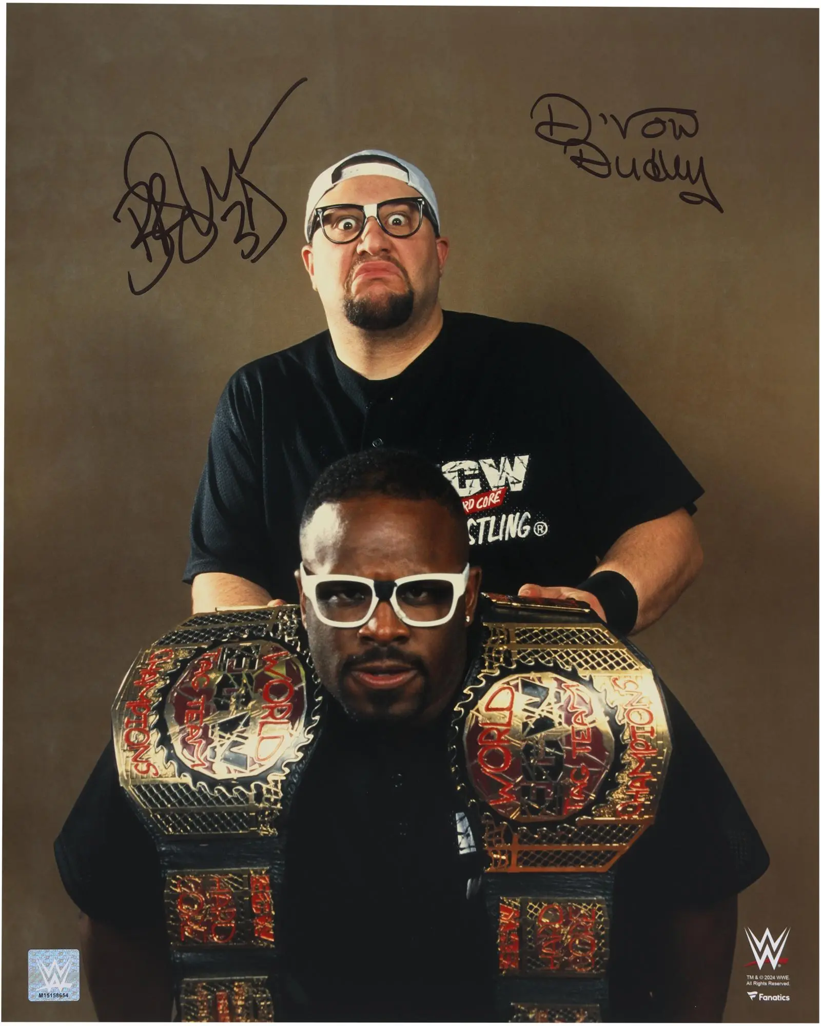 Bubba Ray & D-Von Dudley WWE Autographed 16" x 20" ECW Tag Team Champions Photograph - Fanatics Authentic Certified