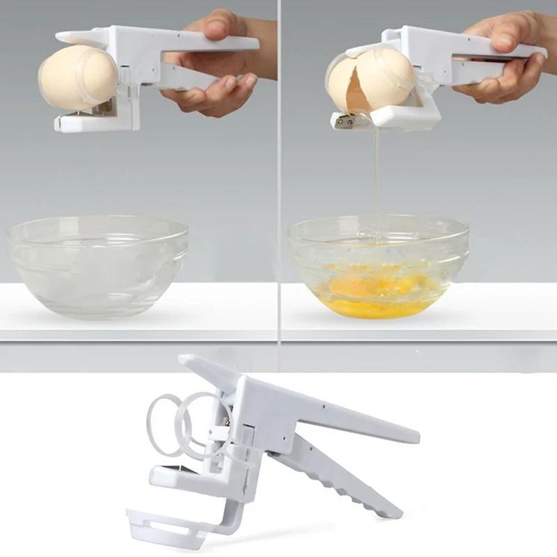 Egg Shell Cracker Handheld Plastic Egg Breaker Egg Opener Creative Egg Separator Tool Kitchen Gadgets