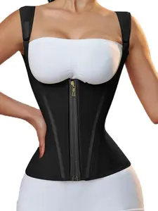 Waist Trainer for Women, Tummy Control Sports Girdle, Workout Body Shaper with Adjustable Shoulder Strap, Workout Hourglass Vest Waist Cincher, Posture Corrector Corsets, Fitness Belt Corset, Body Sculpting Compression