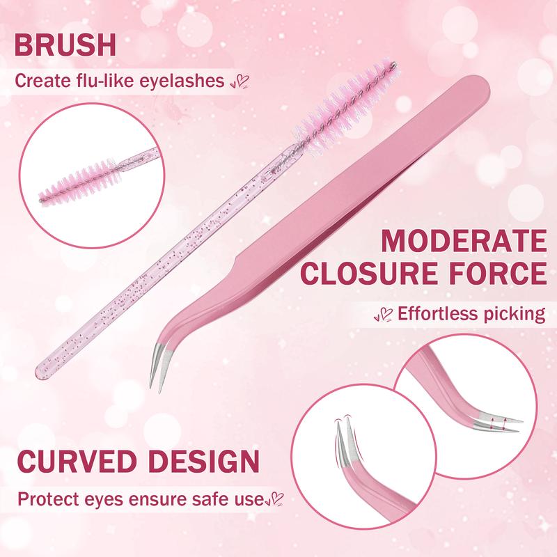 DlY Eyelash Extension Kit Summer Style 320 Pcs 40D Curl Clusters Individual False Eyelashes, Mixed 9-1ómm, with Lash Bond & Seal, Tweezers, Remover, Clear Glue, Eye Makeup Enhancement Products, DlY Lash Extensions at Home, New Year's Day Gift Cosmetic