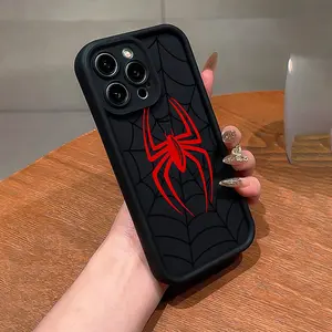 A Hand Spider 2D Printed Pattern Case for iPhone 17 Pro Max 16 16e 15 14 Plus 13 12 Mini 11 Air X XS Soft TPU Shockproof Cover with Full Body Camera Lip Protection