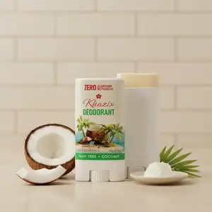 Deodorant for Women & Men, 24-Hour Odor Control, Aluminum-Free Formula with Baking Soda, Coconut Oil & Shea Butter, Santal&vetiver, Natural Deodorant