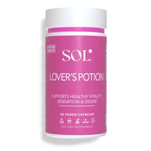 Sol Nutrition's Lover's Potion Dietary Supplement for Healthy Hormone Balance, Boosted Stamina & Vitality, and Encouraging Muscle Tone - 60 Vegetarian Capsules