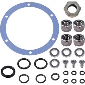 25 count Hydraulic Helm Seal Rebuild Kit Fit for SeaStar BayStar HS5176 HH-5271 5272 5741 5742 Replacement Repair Kits Nuts Screw Caps Sealing Washers O-rings Flat Washers Countersunk Screws