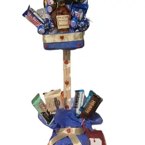 Tall Valentines Day Bouquet Gift Snack Flower