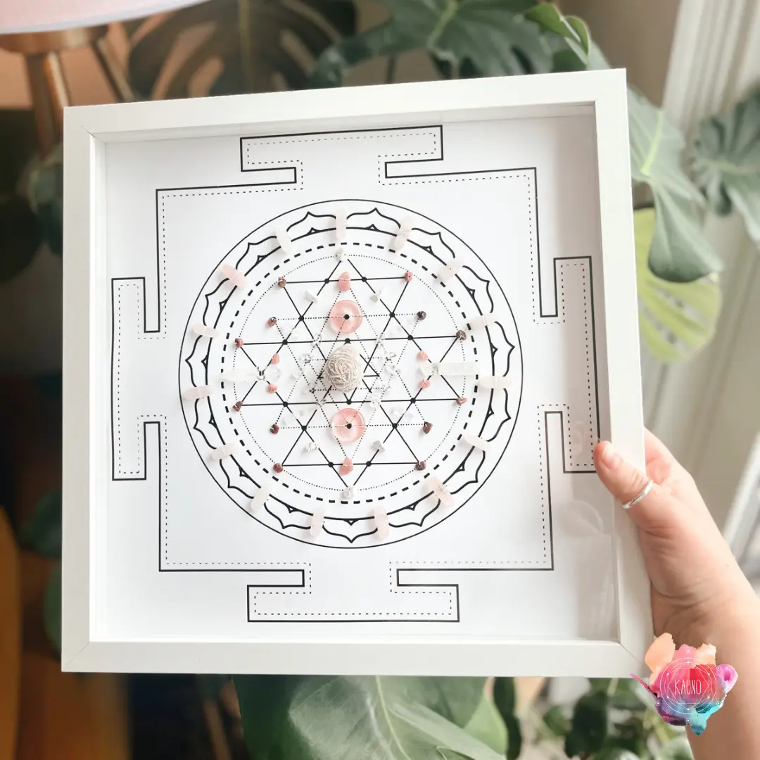 Framed "Endless Love" Crystal Grid