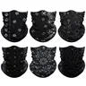 Venswell Black Neck Gaiter Series, Cover Mask for men and women, seamless bandana carnival mask scarf mask, balaclava, headband, turban, headwear