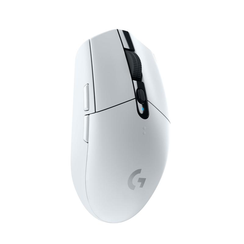 Logitech G305 LIGHTSPEED Wireless Gaming Mouse, Hero 12K Sensor, 12,000 DPI, Lightweight, 6 Programmable Buttons, 250h Battery Life, On-Board Memory, PC/Mac - White White Mouse