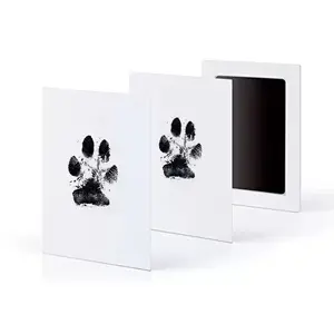 Inkless Pet Paw Print Pads and Cards - Small Cat and Dog Commemorative Gift Set, Keep as a Souvenir