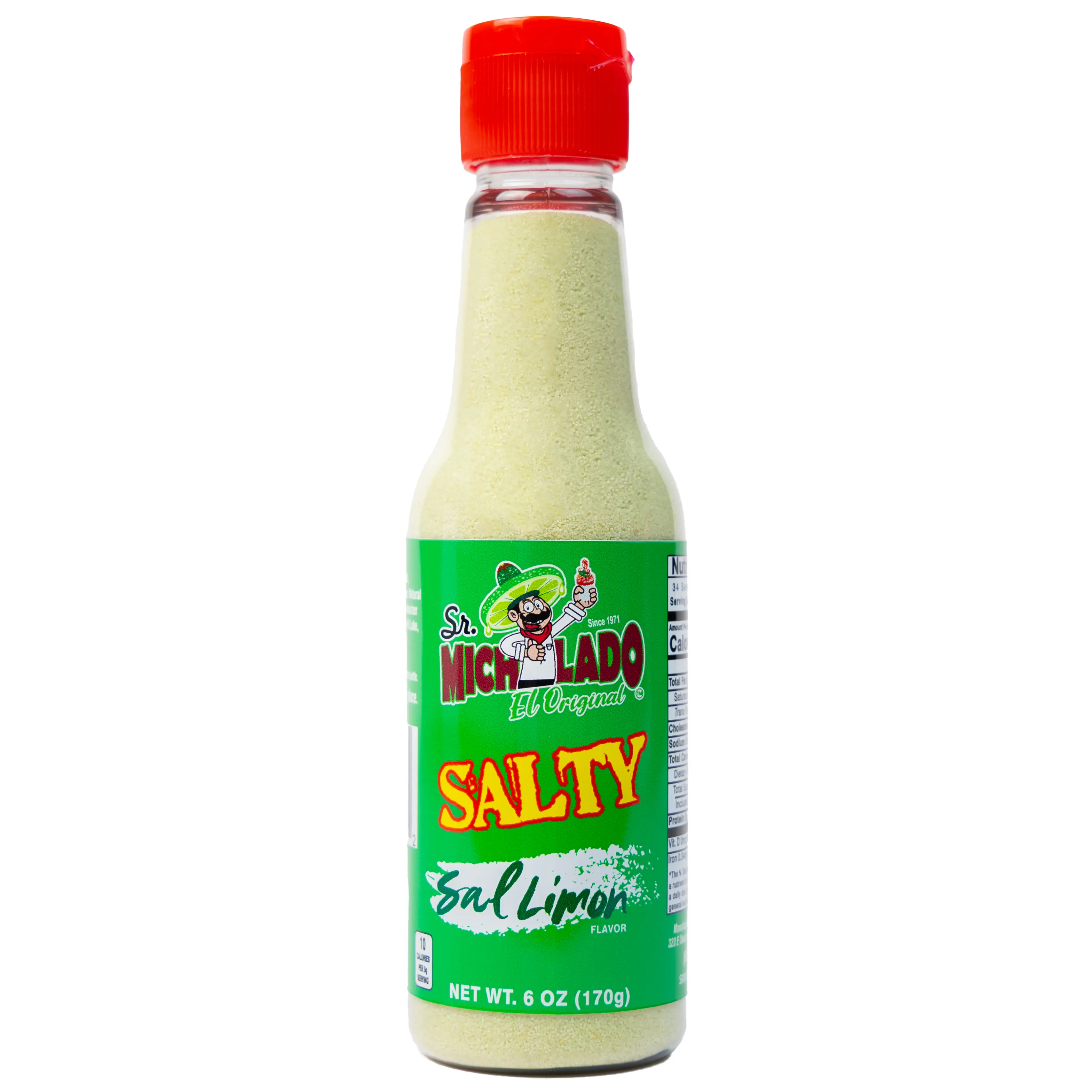 SALTY Sal Limon - Sr. Michelado - Bottle Sal Limon Salt Flavor for Drinks, Fruit, & Snacks SALTY Sal Limon - Sr. Michelado - Bottle Sal Limon Salt Flavor for Drinks, Fruit, & Snacks