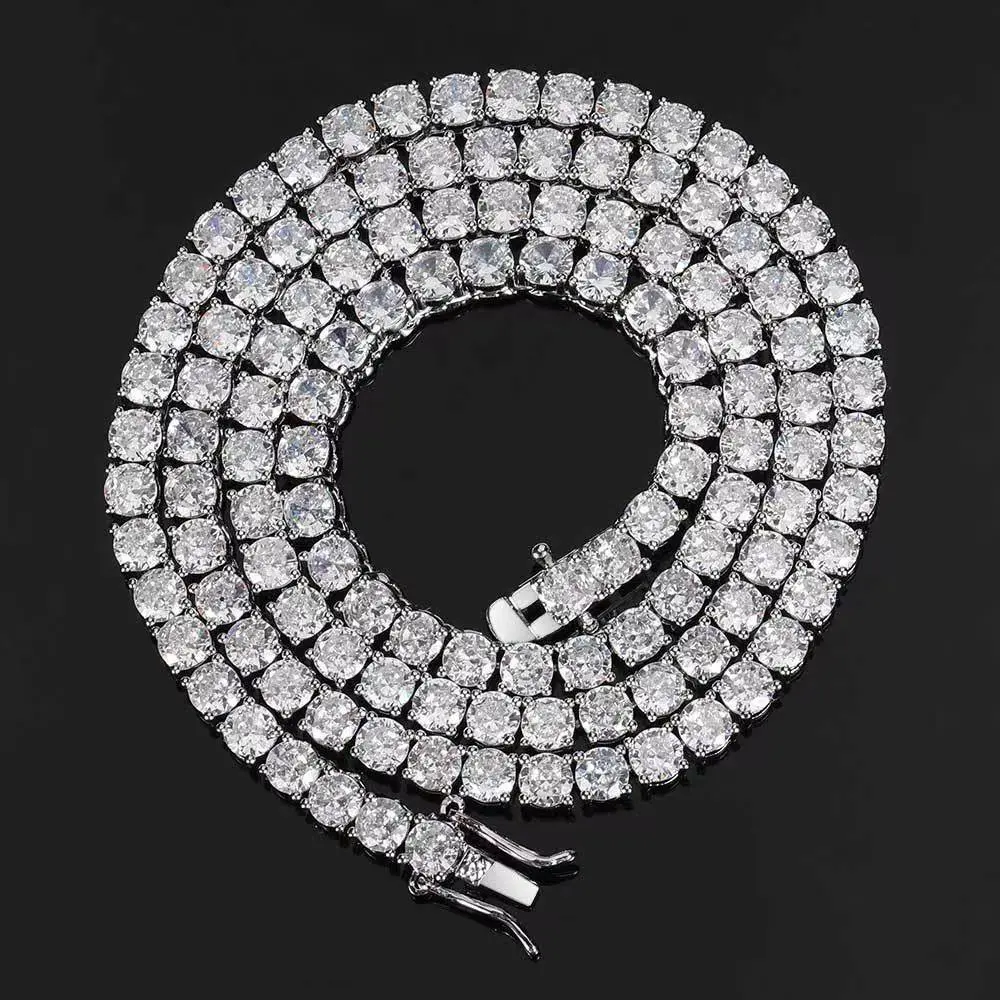 Platinum necklace (width 4mm, length app