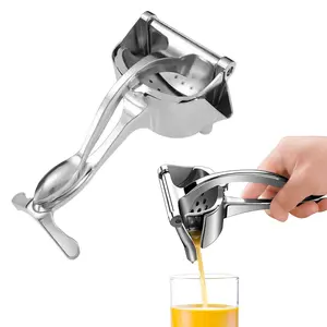 Manual juicer with hand-pushing function, stainless steel non-stick juicer, lemon juicer for beer bottles, ultimate juicer, stainless steel lemon juicer