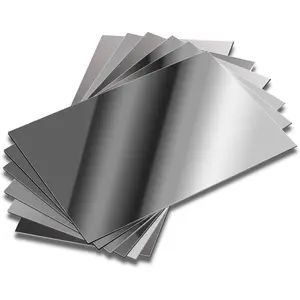 6 Pack Plastic Mirrors Decor Flexible Mirror Sheets Self Adhesive Mirror Tiles Silver Mirrors Board Card for Educational or Home Decor