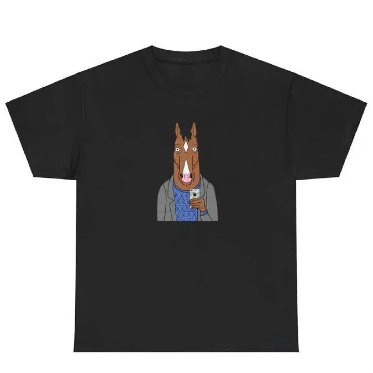 Summer 2026 Streetwear[100% Cotton] Bojack Horseman Shirt, Cotton Casual Street Style Crew Neck Short Sleeve T-Shirt Tops Trendy For Women For Men, Perfect Gift, Graphic Top Golf Gift T-Shirt For Men And WomenGraphic Tee Breathable / Soft