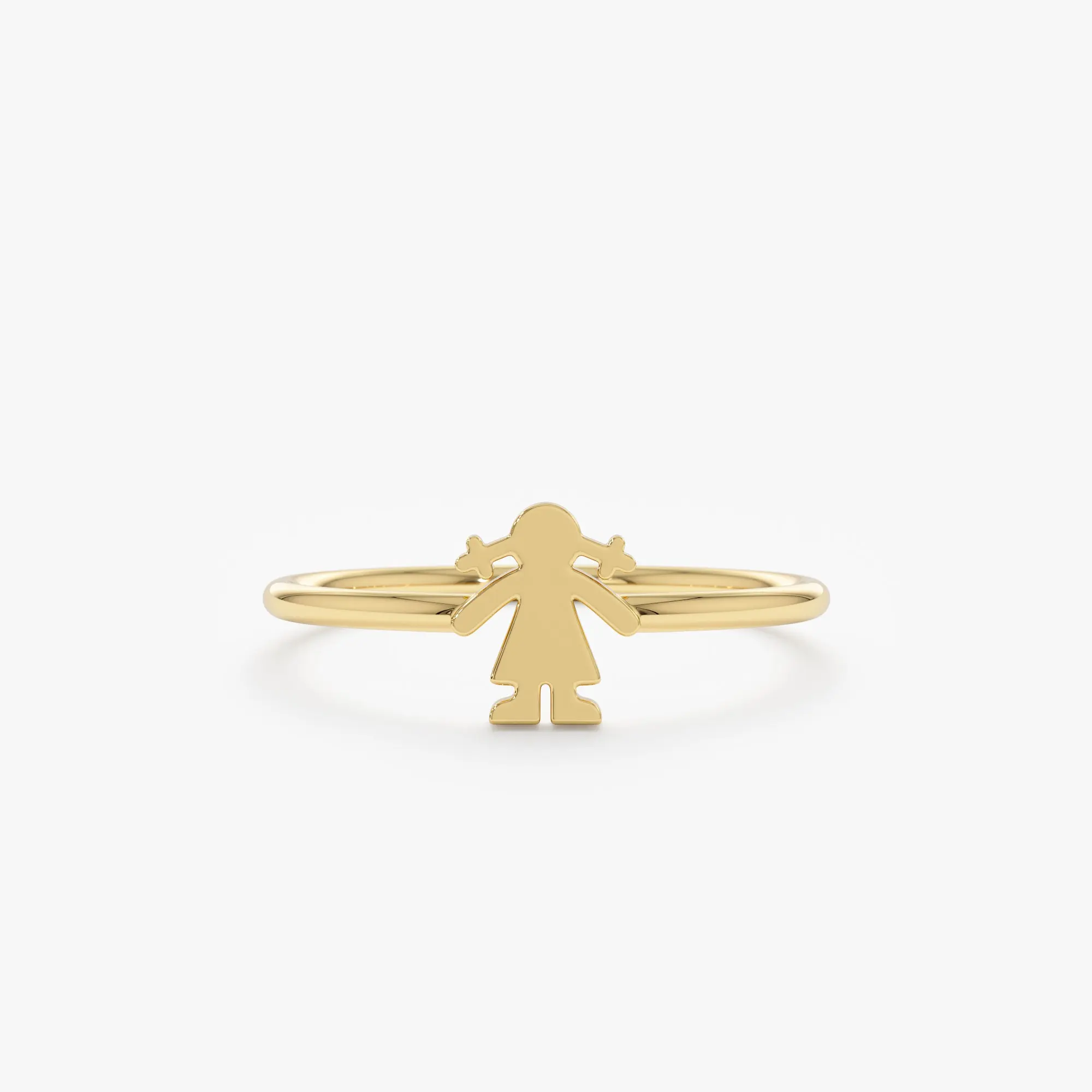 Solid Gold Mother Daughter Ring, Gratel