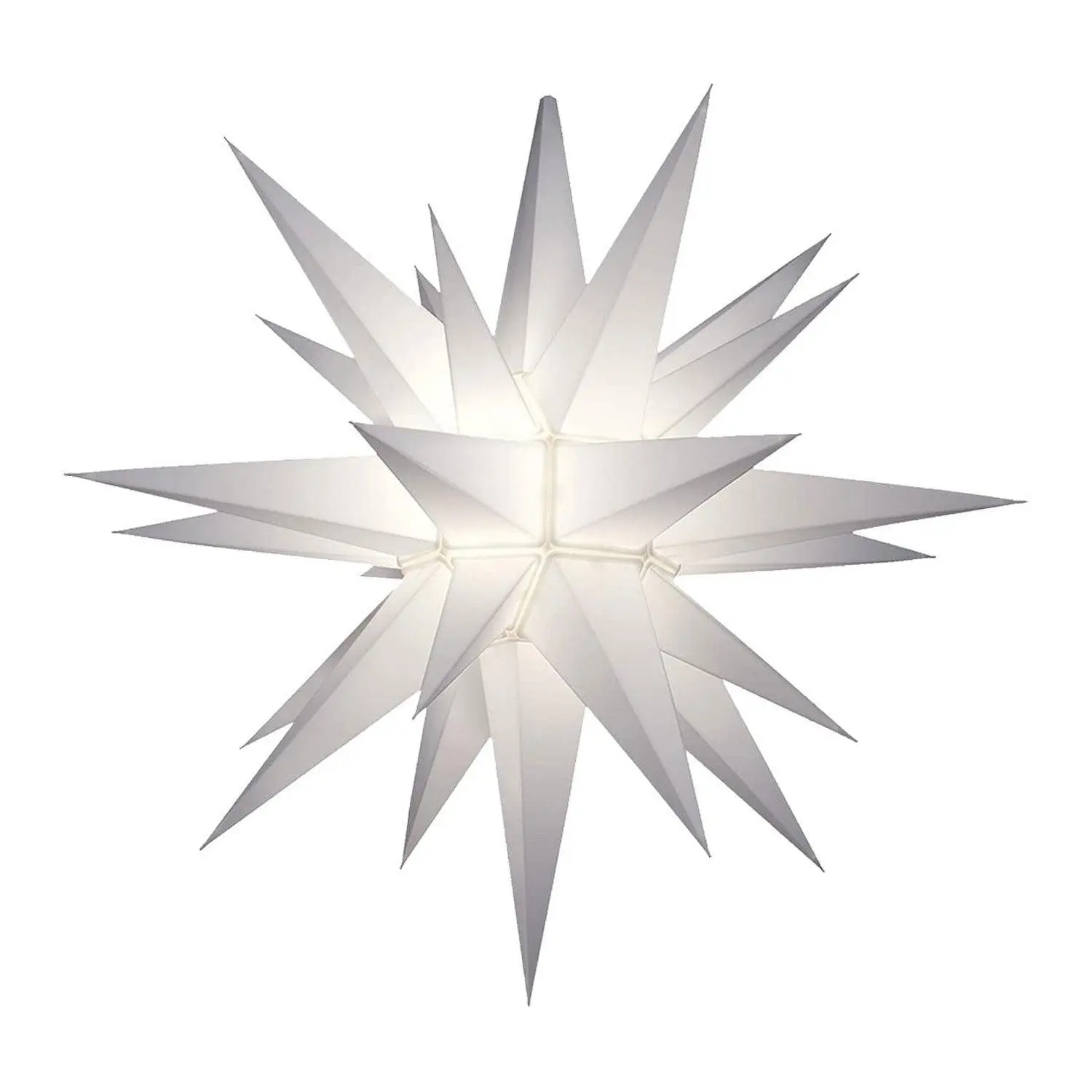 Keystone Holiday Outdoor 21" Prelit LED Christmas Holiday Star, White
