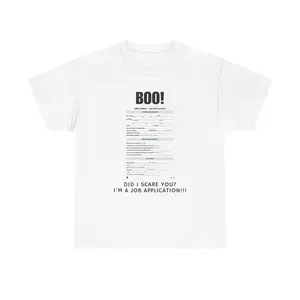 Job Application Meme T-Shirt Cotton Fabric Streetwear Graphic Tee