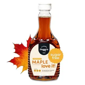My Secrets Peggy’s Food Sugar-Free Maple Syrup, Keto Maple Syrup for Pancakes & Waffles – Sweetened with Allulose, Monk Fruit & Natural Sweeteners – Gluten-Free, Vegan, Low-Calorie (12 oz)