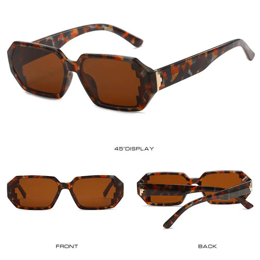 SummerVibes】2/4Pcs Trendy Rectangle Sunglasses for Women 