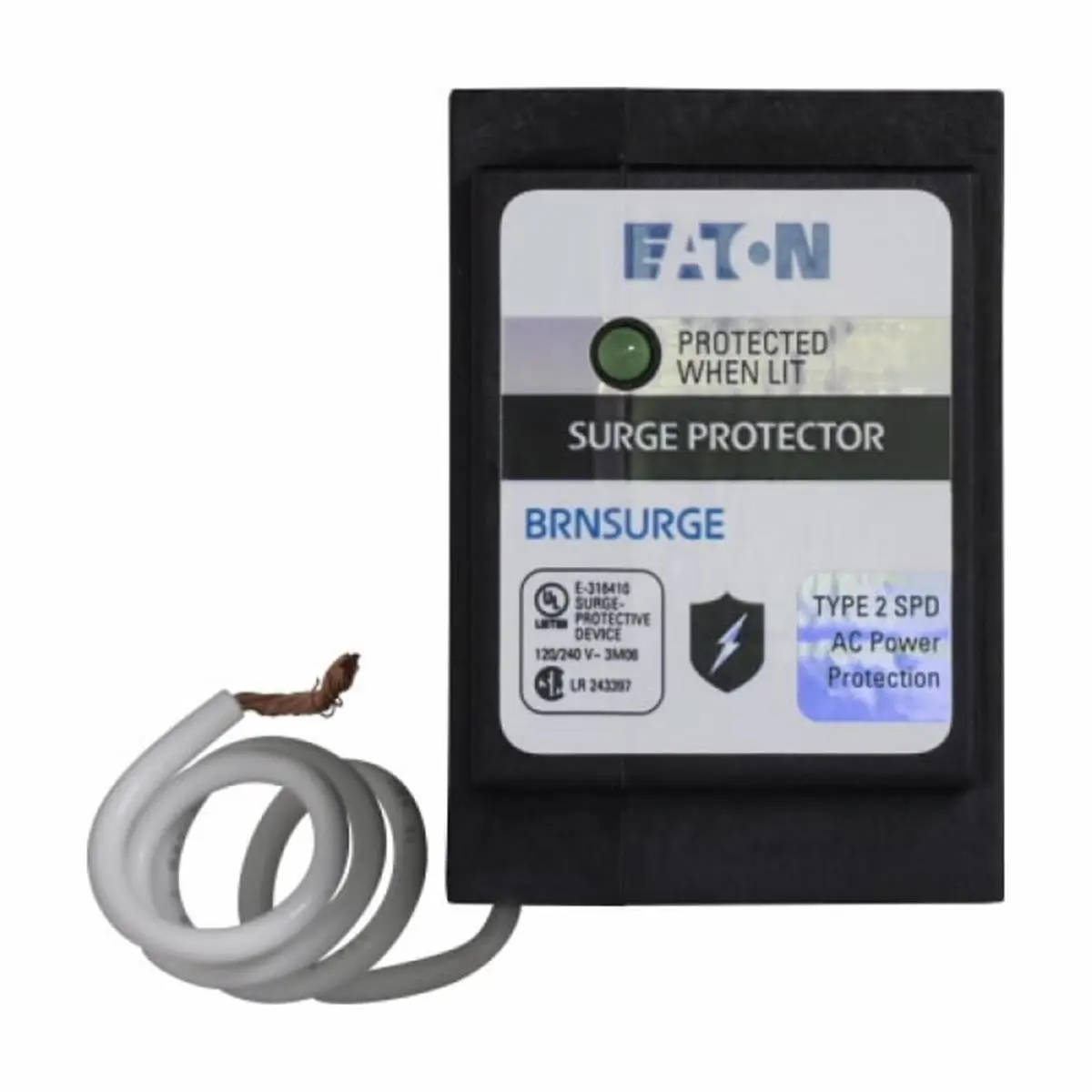 Eaton & Cutler Hammer Whole-House Surge Protector - Black AC Power Protection Device for Household Appliance Safety