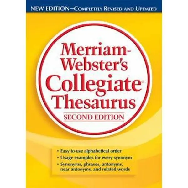Used Merriam-Webster's Collegiate Thesaurus - Hardcover English Dictionary, College-Level Reading Materials for Concise Definitions & Word Lookup, Alphabetical Lists