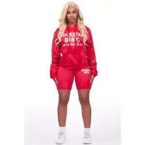 Zebina Red Short Set