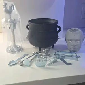 Set de Guerreros, caldero de oggun, osun, herramientas de oggun, santeria, ifa religion, mano de orul