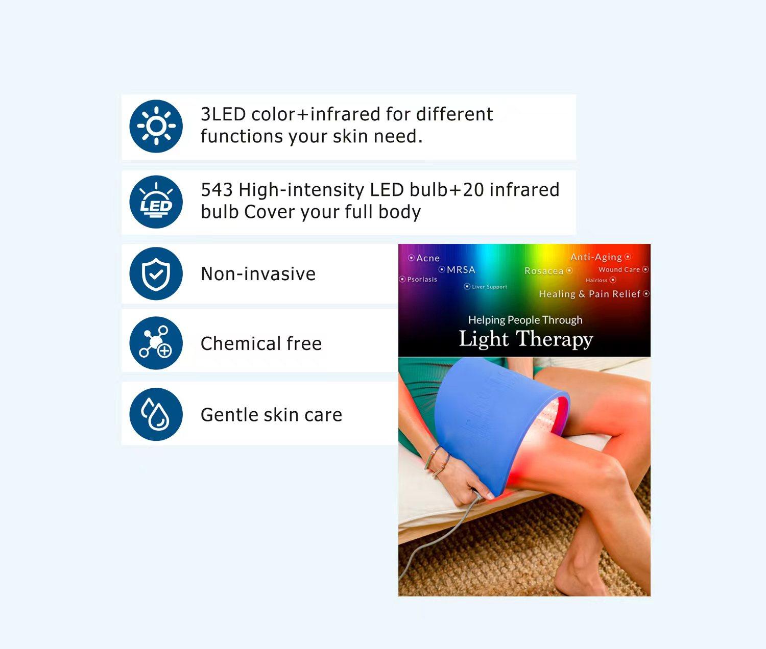 Hydraskincare PDT LED Red Light Therapy for Face Mask Facial Skin Care Rejuvenation Photon Therapy Machine