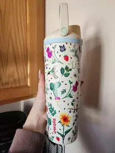 Owala FreeSip 30oz Mother Nature & Little Sprout Reusable Drinkware Bottle for Everyday Use Eco-Friendly 30oz Capacity Washable Cup