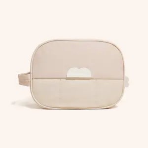 BUDDLE Buddle Bag with Heart Design, Zippered Pocket, and Double Handles