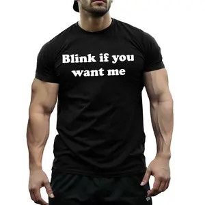 Y2K Funny TShirt Aesthetic Meme Shirt Sarcastic Humor Tee Blink If U Want Me Viral Relatable Outfit 90s Nostalgia Hilarious Sarcasm Gift for Her Him