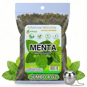 VIRAL Menta seca (hojas de menta seca) 4 onzas |% 100 natural Beverage Tea