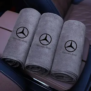 For Mercedes Benz Amg Smart Microfiber Car Wash Towel, Cleaning Drying Cloth for W205 C300 W203 W206 W108 W124 W126 W140 W168, Auto Accessories, Car Cleaning Supplies