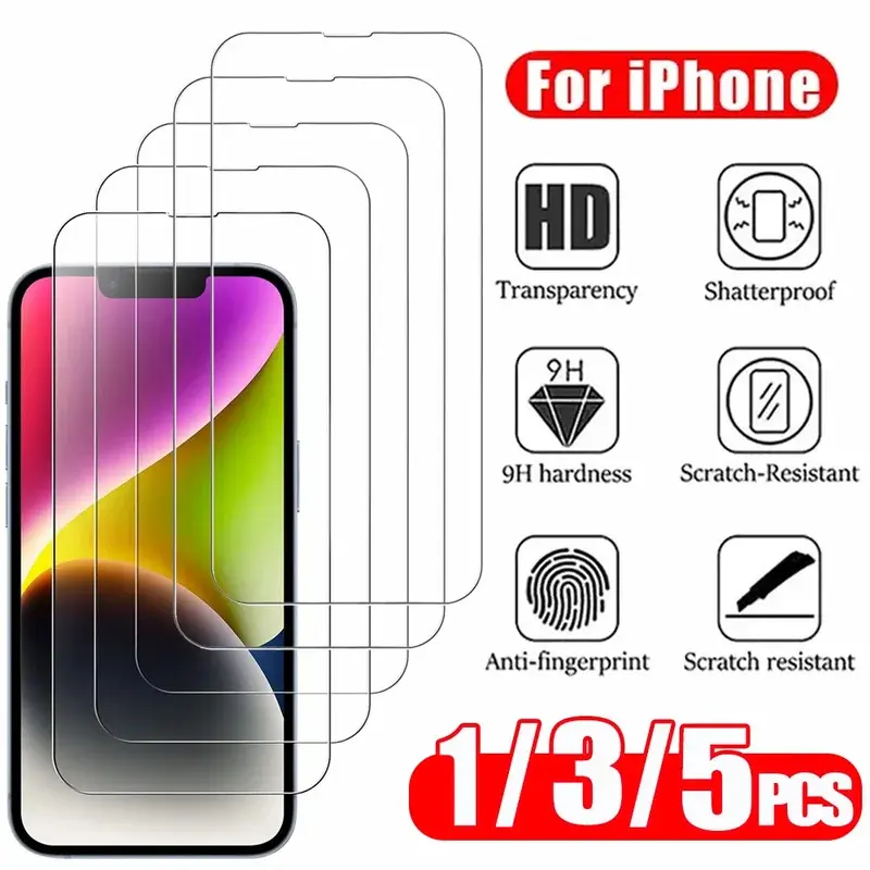 1~5PCS HD Tempered Glass For iPhone 16 17 Pro Max 17e 16e 15 14 13 12 Screen Protector Film For iPhone 11 13 Mini Glass 1~5PCS HD Tempered Glass For iPhone 16 17 Pro Max 17e 16e 15 14 13 12 Screen Protector Film For iPhone 11 13 Mini Glass