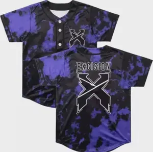 PRINTED Excision Tour Baseball Jersey Shirt for festival Us Size XS-5XL