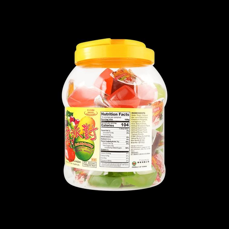 JINJIN Assorted Fruit Jelly Jar Value Size 52.9oz
