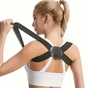 Posture Corrector Back Support Belt, Breathable Polyester Fiber, Unisex Sports Running Sitting Standing, Multiple Colors