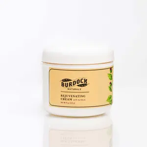 Burdock Naturals Organic Rejuvenating Face Cream with Burdock & Olive Oil for Daily Moisturizer & Skin Repair 4 oz