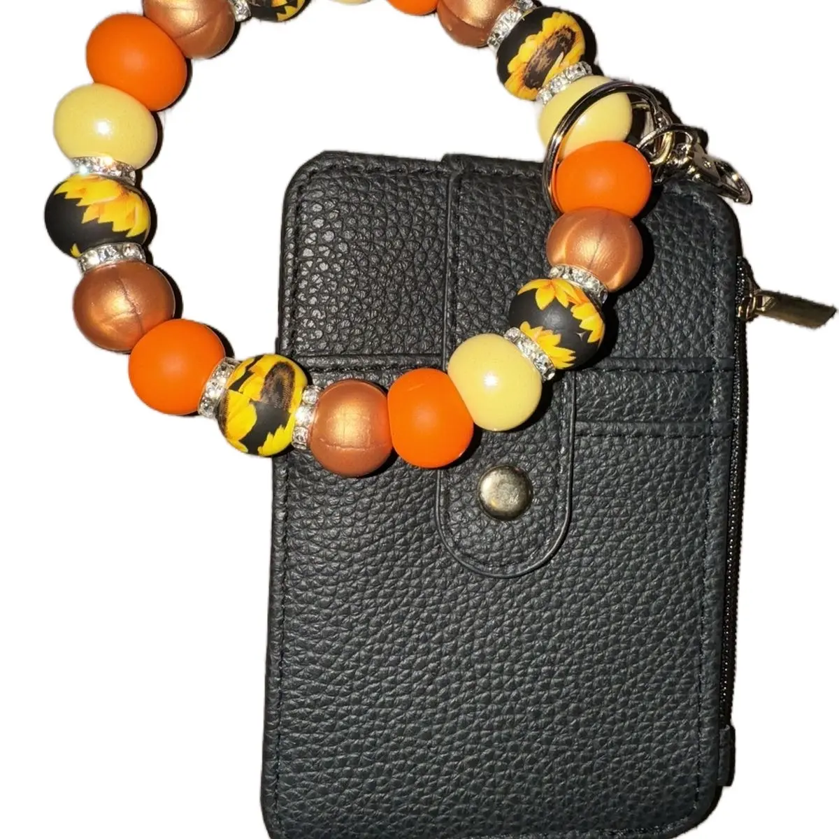 Autumn Sunflower Wallet W/ Wristlet