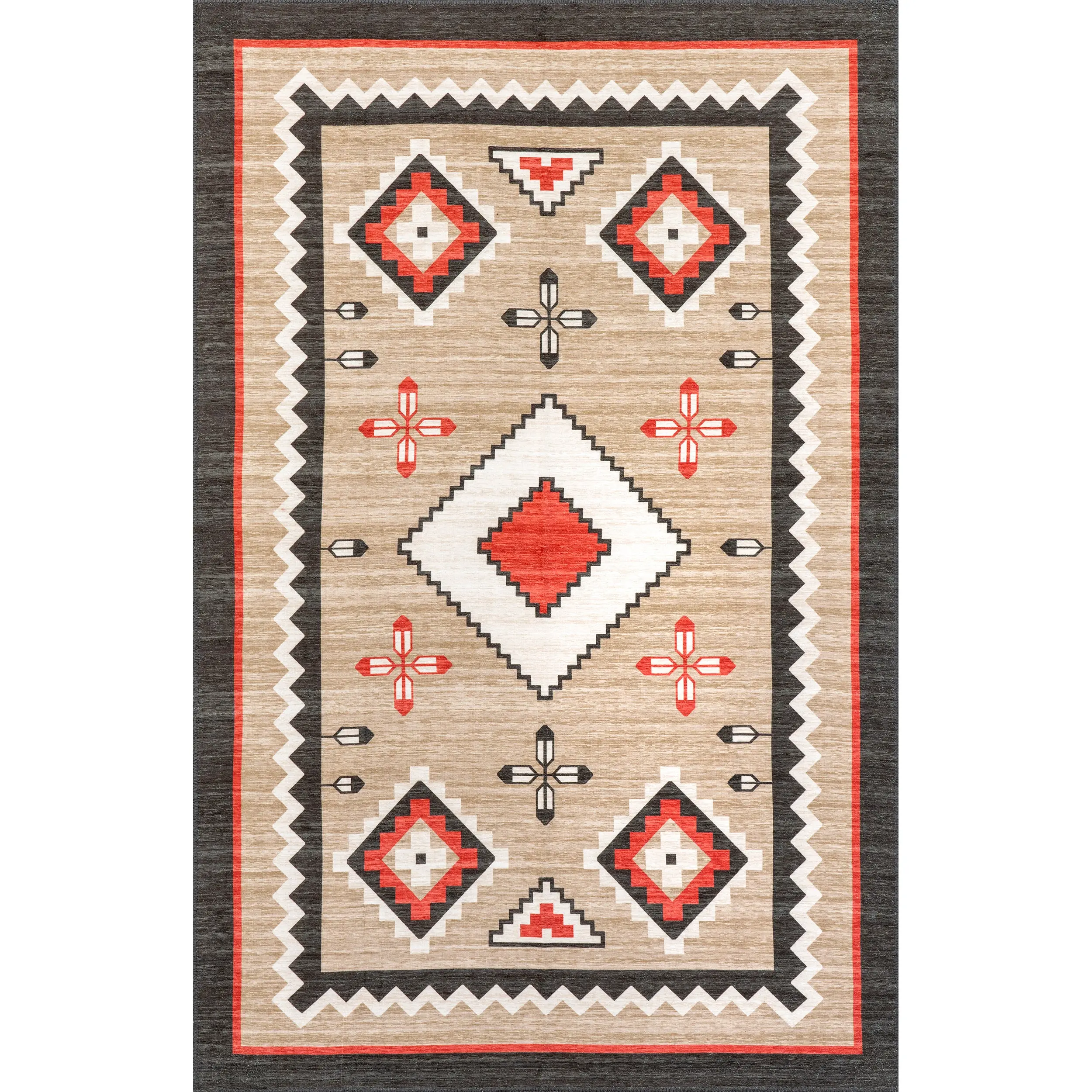 Grace Southwestern Machine Washable Area Rug