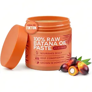LeBanta 100% Raw Batana Oil Paste for Hair Growth - 4 FL OZ Cold Pressed Scalp Mask from Honduras - Dr Sebi Endorsed - Nourishes Scalp & Promotes Strong Natural Hair