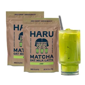 Haru Chai Matcha Oat Milk Latte 2-Pack 9.8 oz (Makes 20 Lattes)