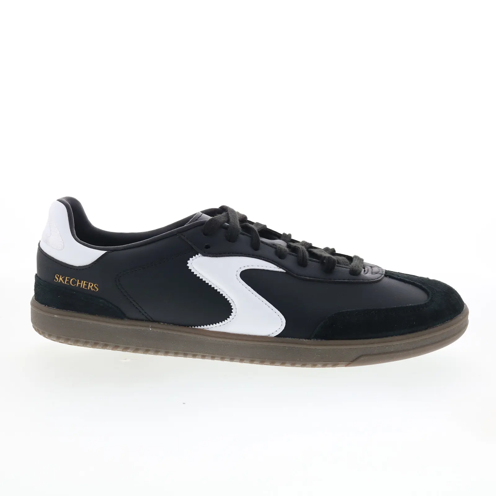 Skechers Hotshot - Pyke Mens Black Synthetic Wide Lifestyle Sneakers Shoes