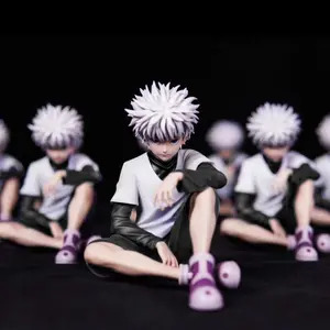 Full-Time Hunter Gon Freecss Sitting Figure, Anime Collectible Figurine, Secondary Dimension Animation Merchandise, Display Ornament