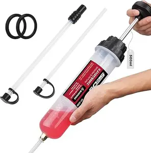 500CC Fluid Extractor Syringe, Manual Oil Suction Pump, Multi-Purpose Fluid Transfer Pump for Automotive Oil, Brake Fluid, Transmission Fluid, Car Maintenance Tool Kit